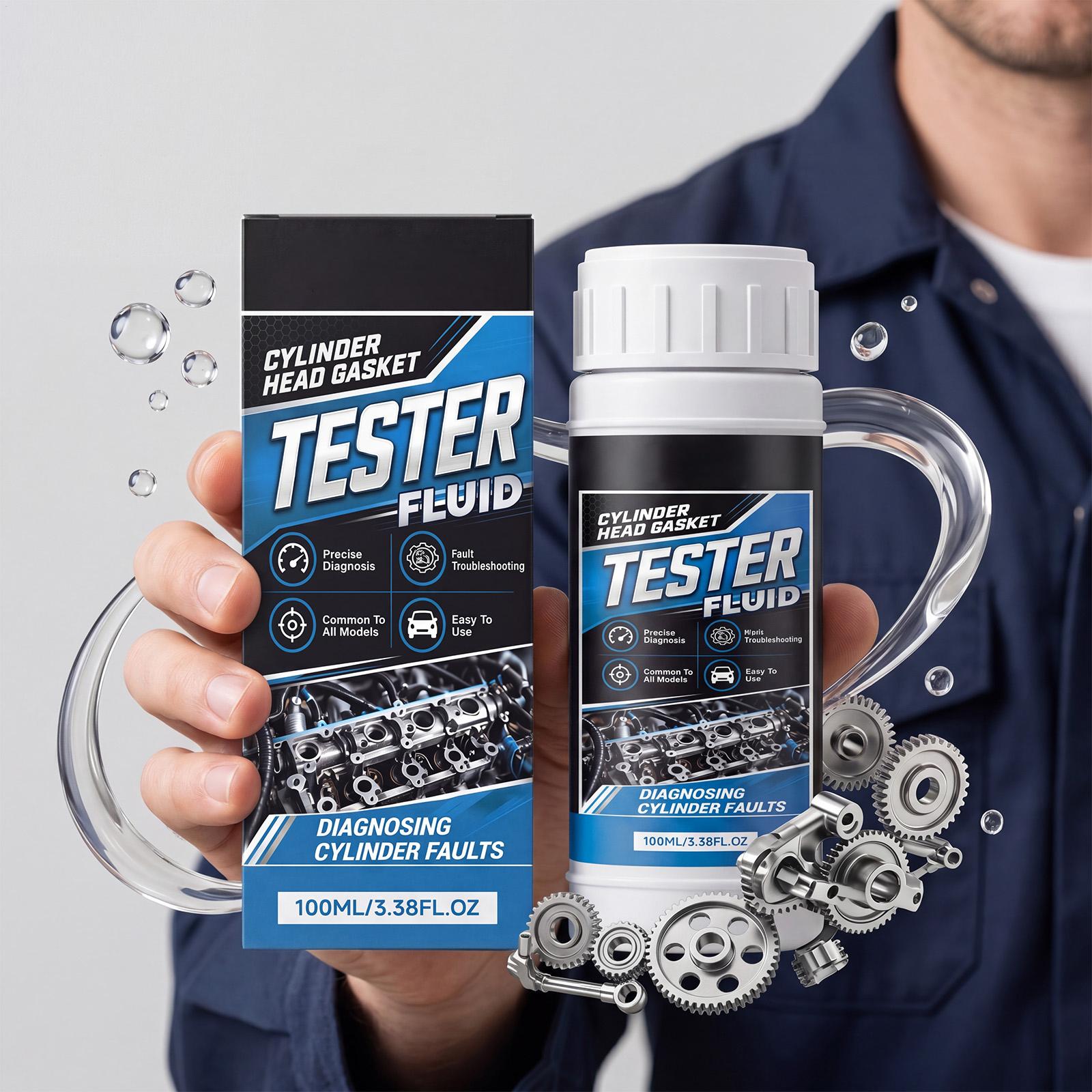 Auto Repair Shop - Brandstoflekdetectorvloeistof, universele cilinderkoppakkingtester, snelle CO2-uitlaatgas koelsysteemcontroletool