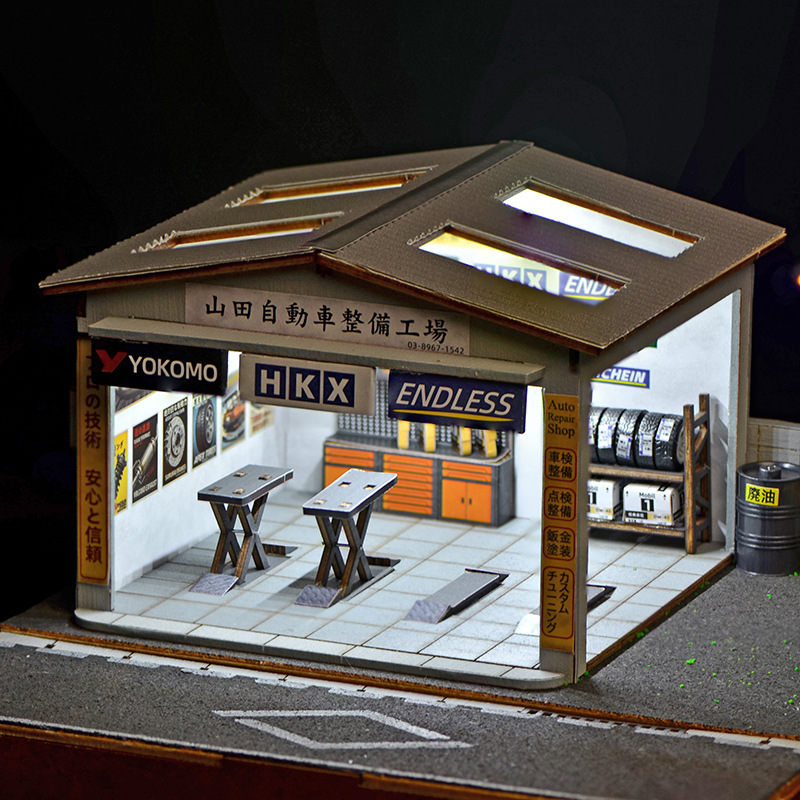 1:64 Schaal DIY Autoreparatiew - Auto Repair Shop recensie en prijs